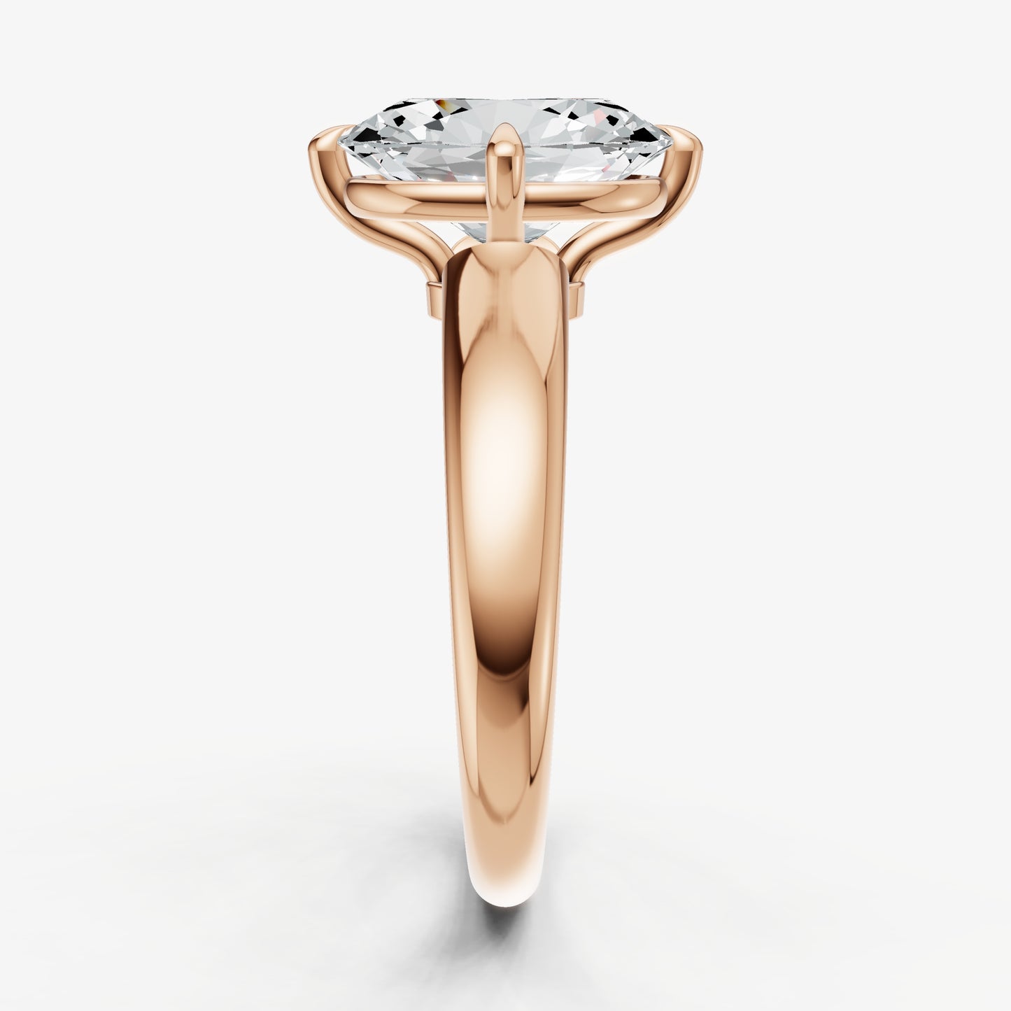 Oval Compassss Claw Tapered Band
