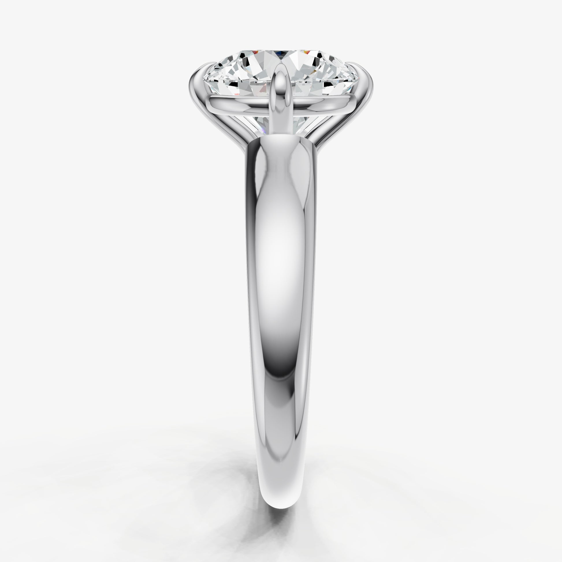 Round Compassss Claw Tapered Band