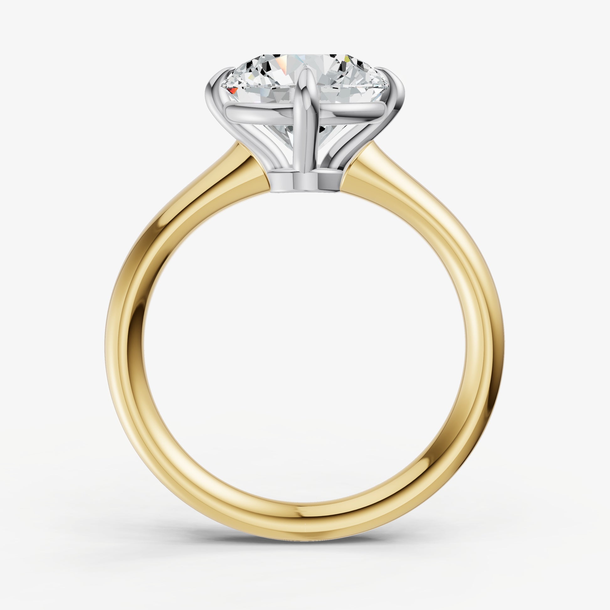 Round Compassss Claw Tapered Band
