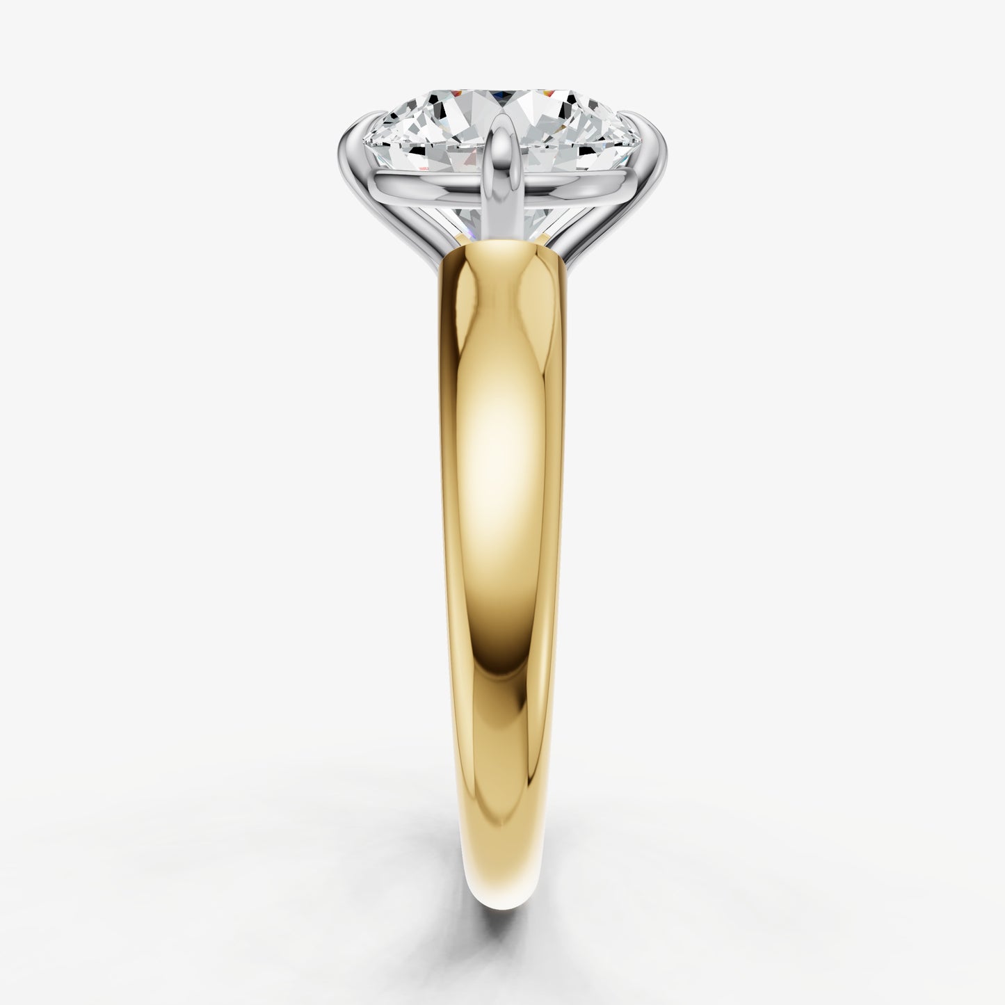 Round Compassss Claw Tapered Band