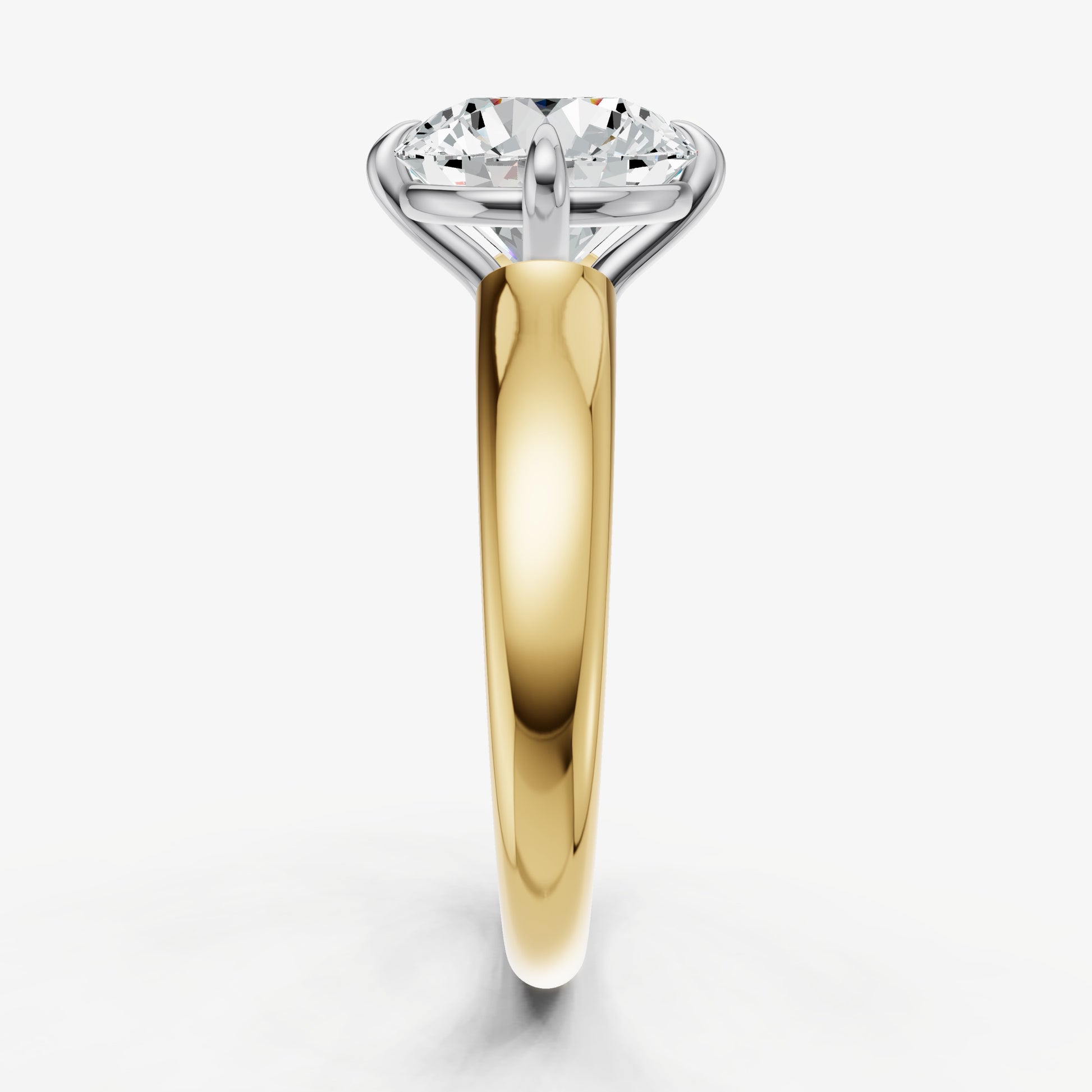 Round Compassss Claw Tapered Band