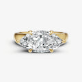 Marquise East-West Diamond Solitaire Engagement Ring