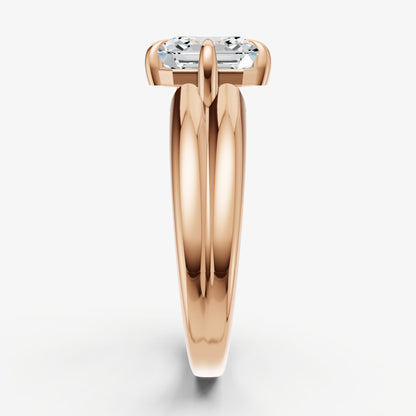 Asscher Double Band Compasss Claws