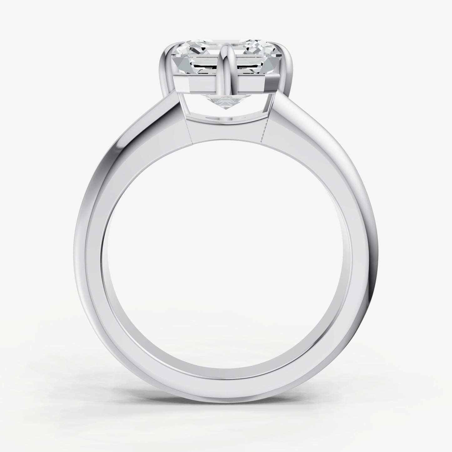 Asscher Double Band Compasss Claws