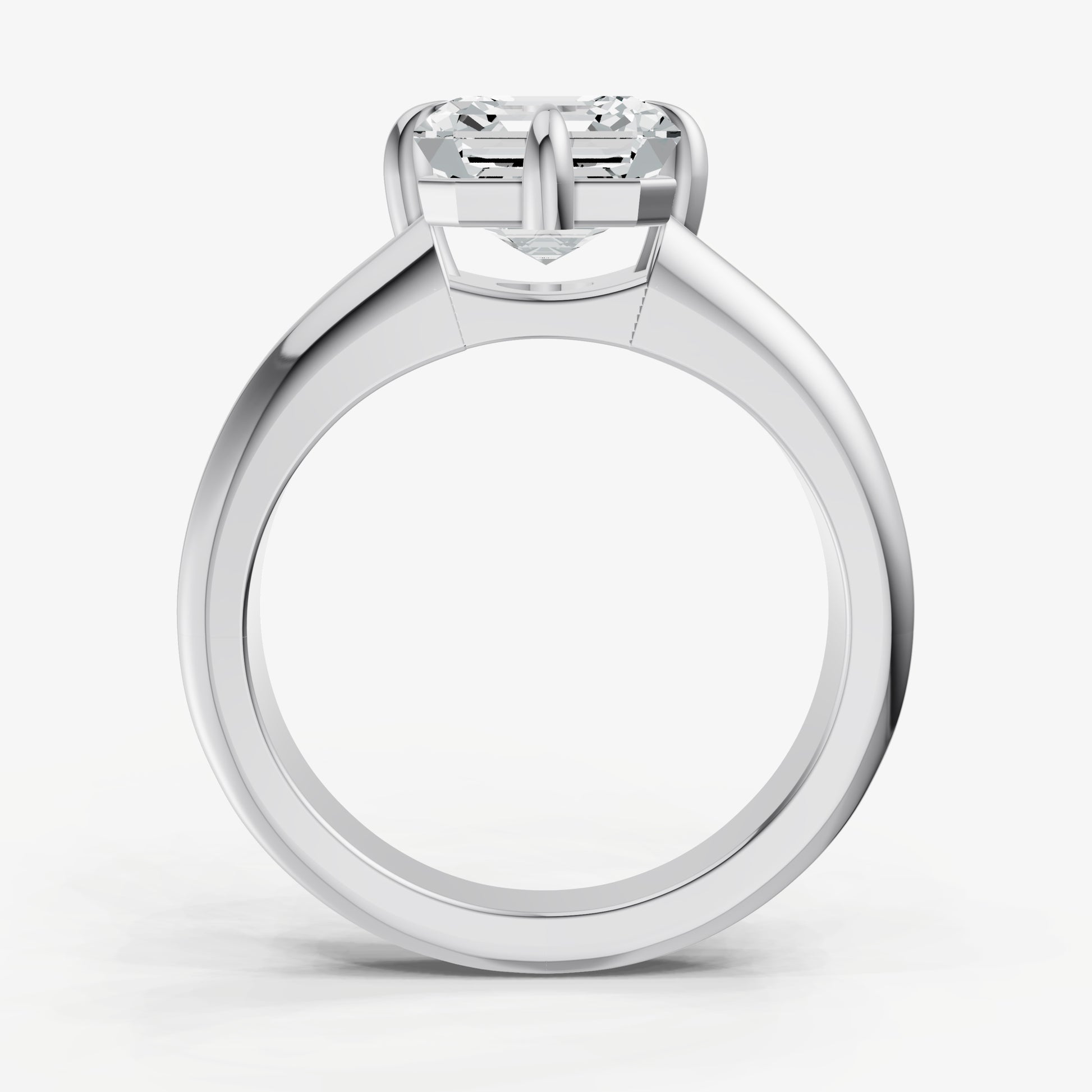Asscher Double Band Compasss Claws