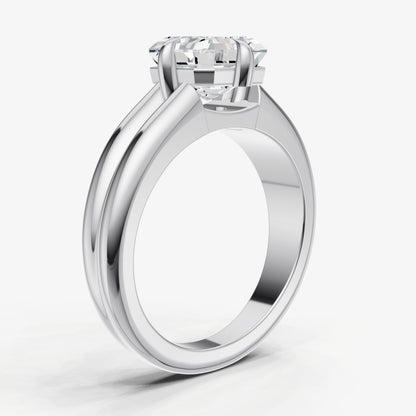 Asscher Double Band Compasss Claws
