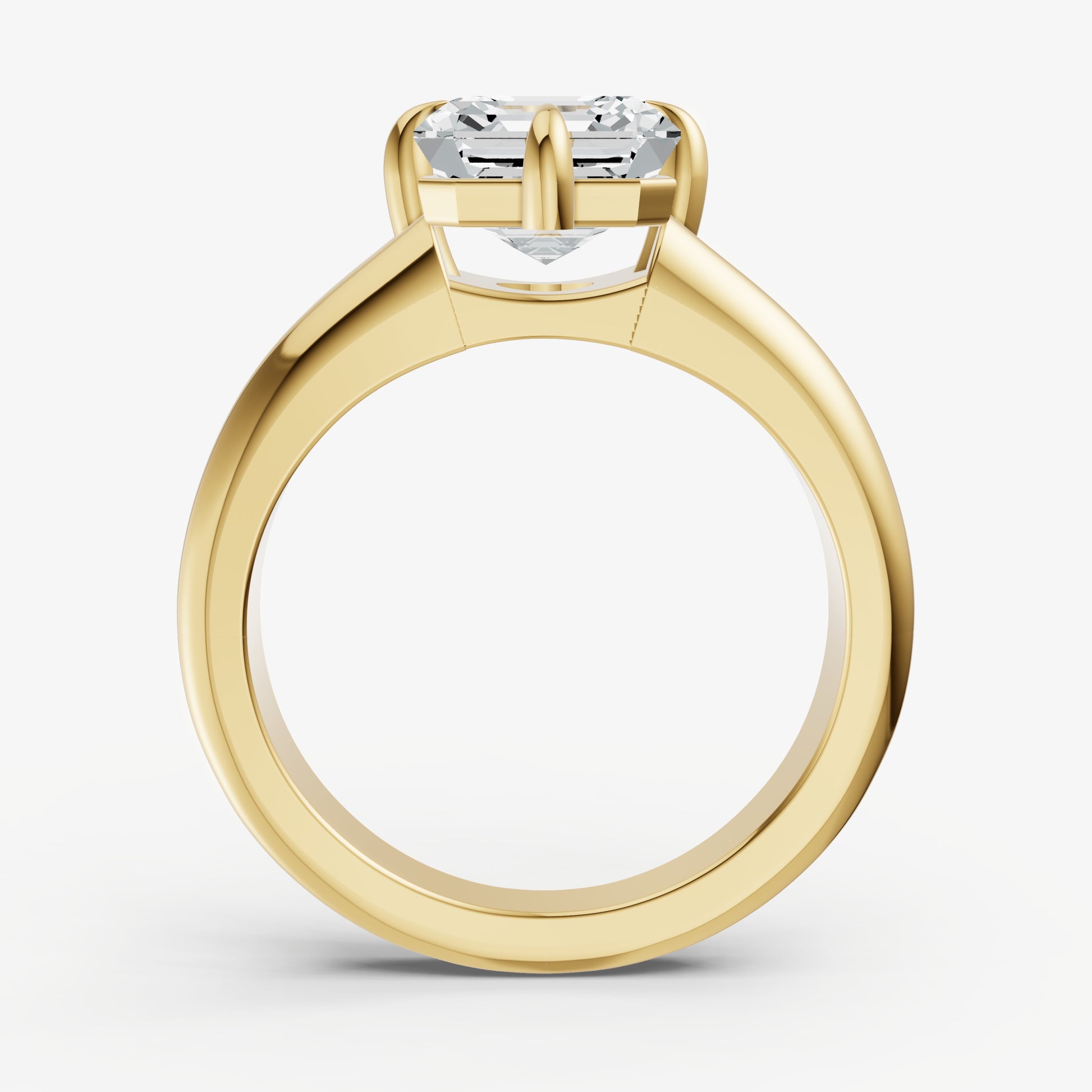 Asscher Double Band Compasss Claws