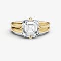 Asscher Double Band Compasss Claws