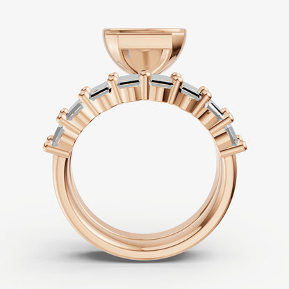 Radiant Bezel Set Solitaire Engagement Ring