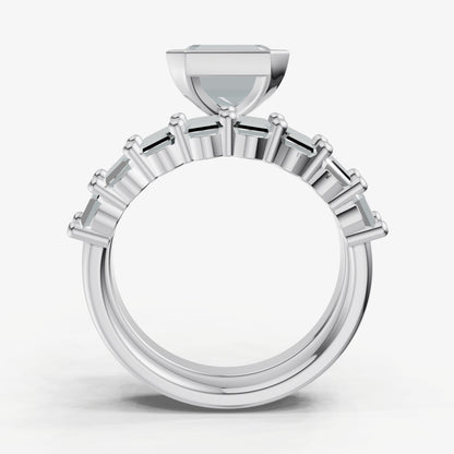 Radiant Bezel Set Solitaire Engagement Ring