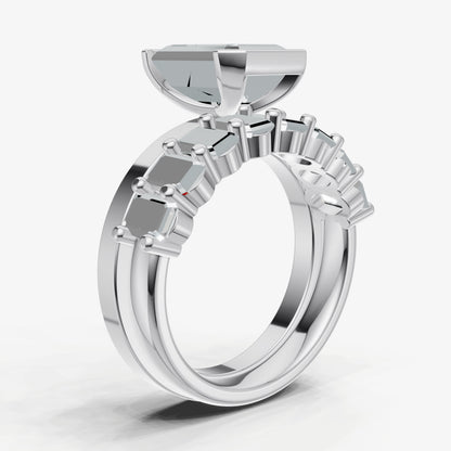 Radiant Bezel Set Solitaire Engagement Ring