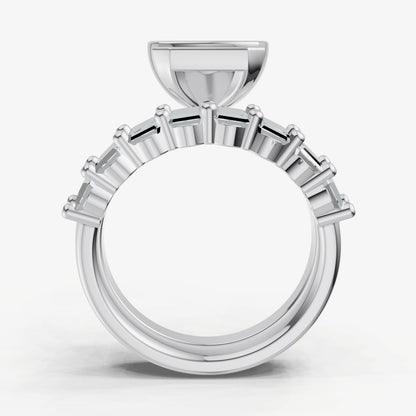 Radiant Bezel Set Solitaire Engagement Ring