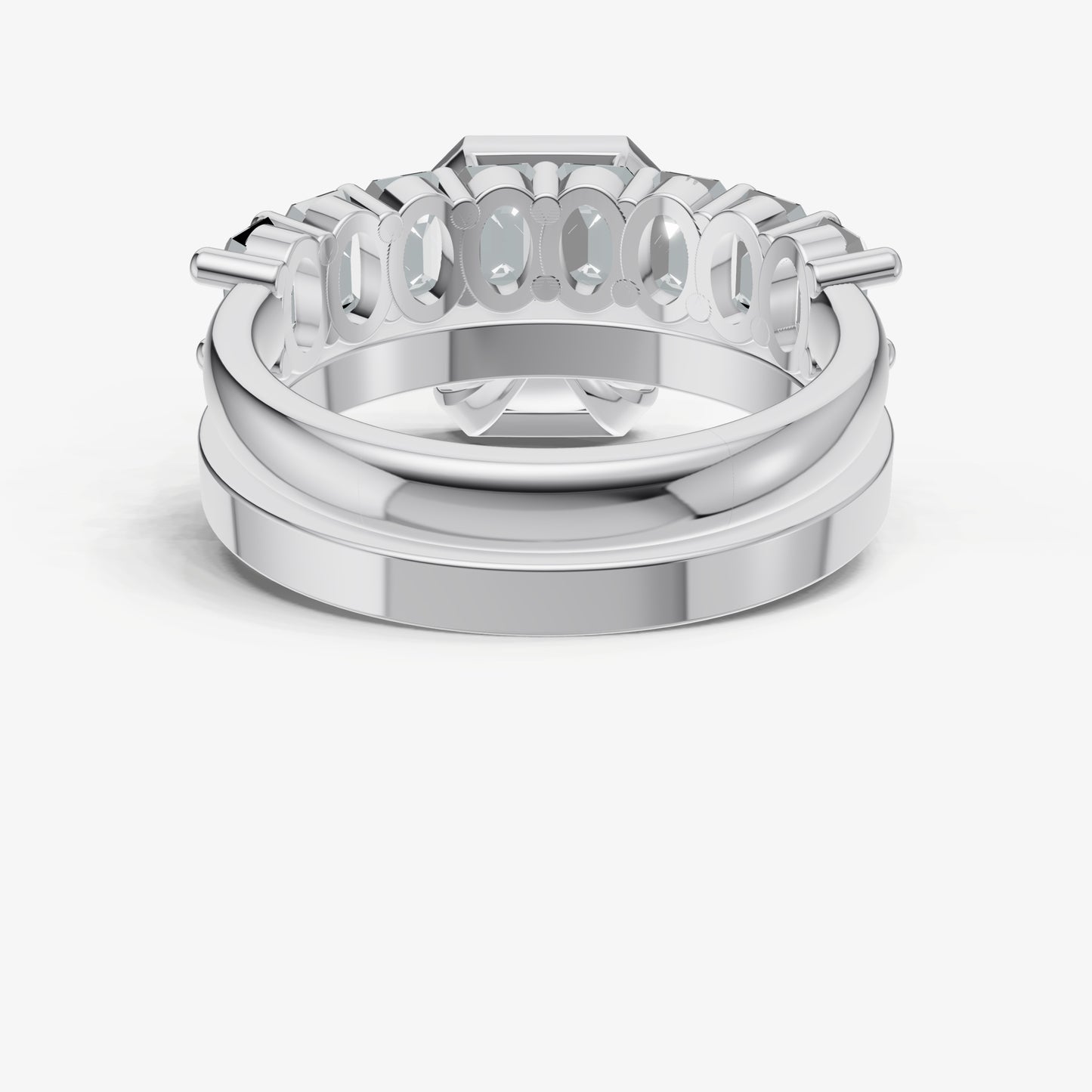 Radiant Bezel Set Solitaire Engagement Ring