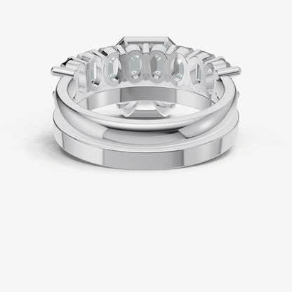 Radiant Bezel Set Solitaire Engagement Ring