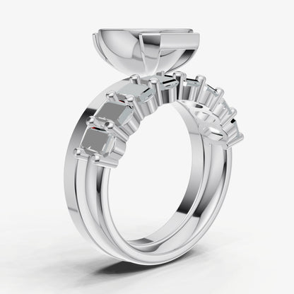 Radiant Bezel Set Solitaire Engagement Ring
