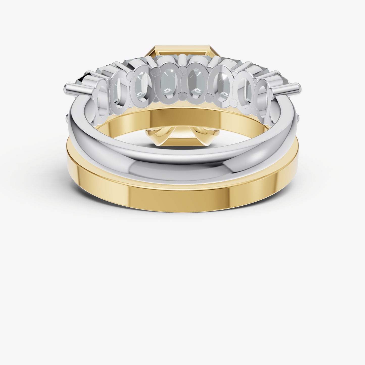 Radiant Bezel Set Solitaire Engagement Ring