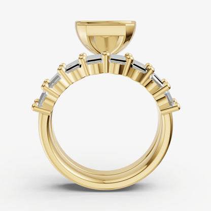 Radiant Bezel Set Solitaire Engagement Ring