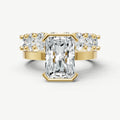 Radiant Bezel Set Solitaire Engagement Ring