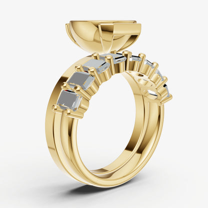 Radiant Bezel Set Solitaire Engagement Ring