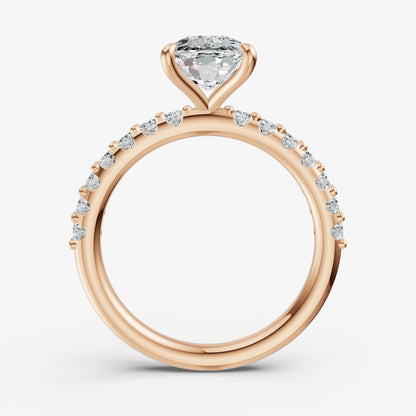 Old Miner 6 Claw Diamond Band Engagement Ring