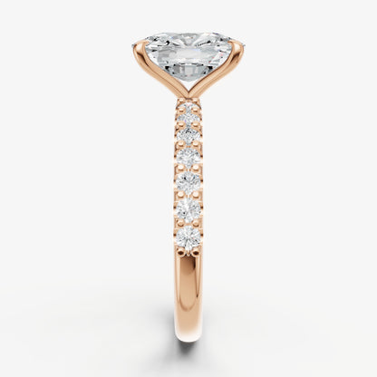 Old Miner 6 Claw Diamond Band Engagement Ring