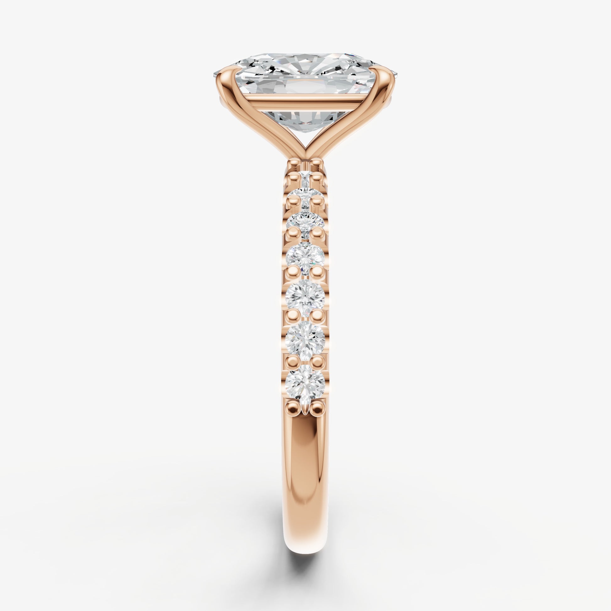 Old Miner 6 Claw Diamond Band Engagement Ring