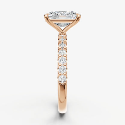 Old Miner 6 Claw Diamond Band Engagement Ring