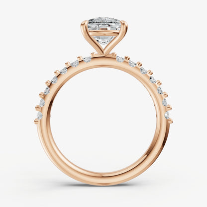 Old Miner 6 Claw Diamond Band Engagement Ring