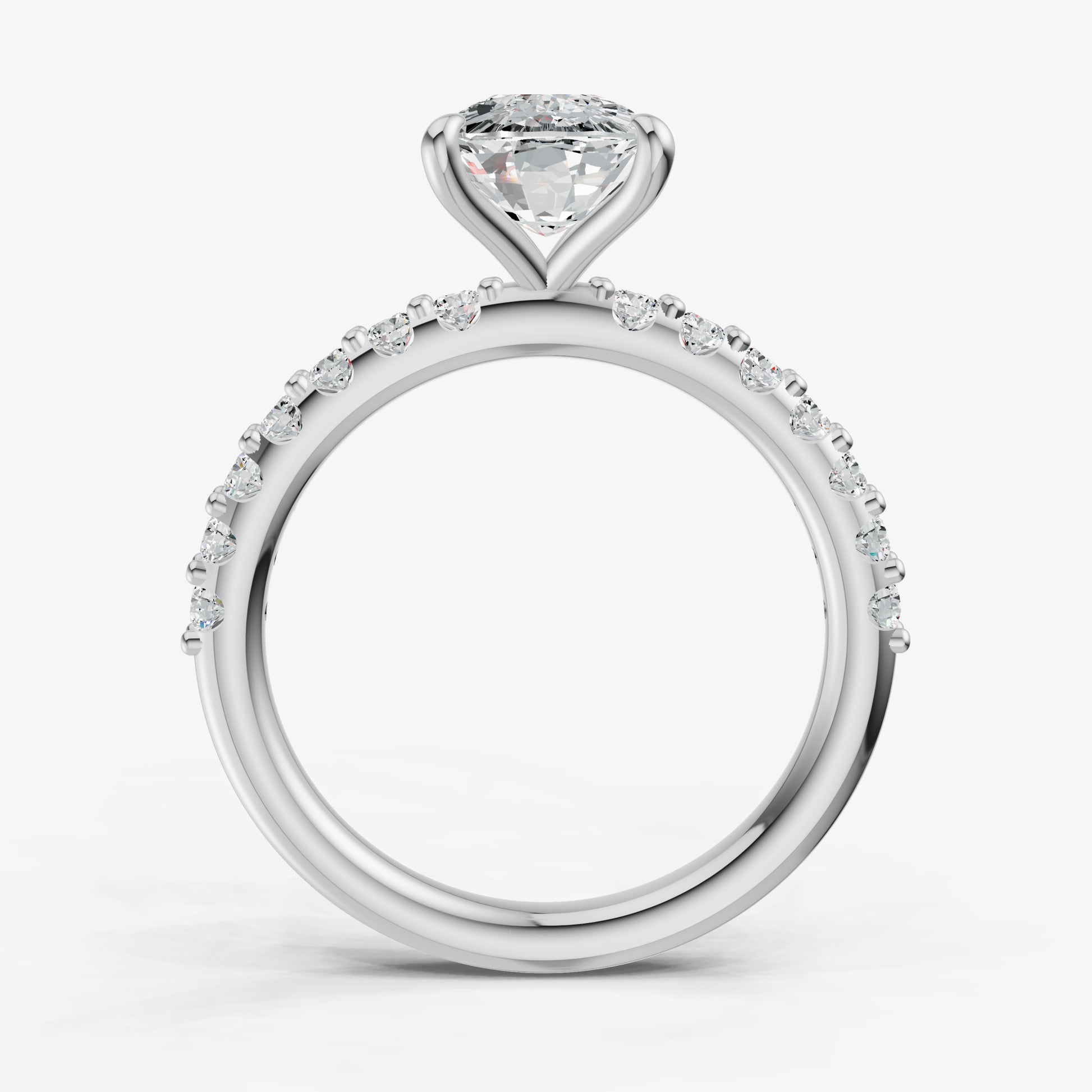 Old Miner 6 Claw Diamond Band Engagement Ring