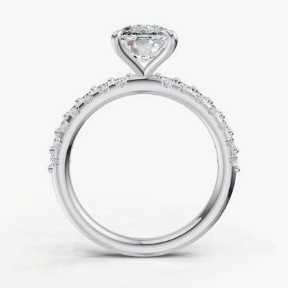 Old Miner 6 Claw Diamond Band Engagement Ring