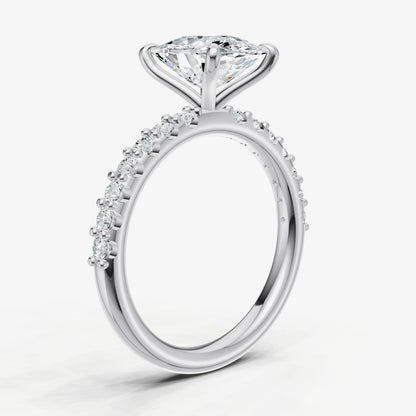 Old Miner 6 Claw Diamond Band Engagement Ring