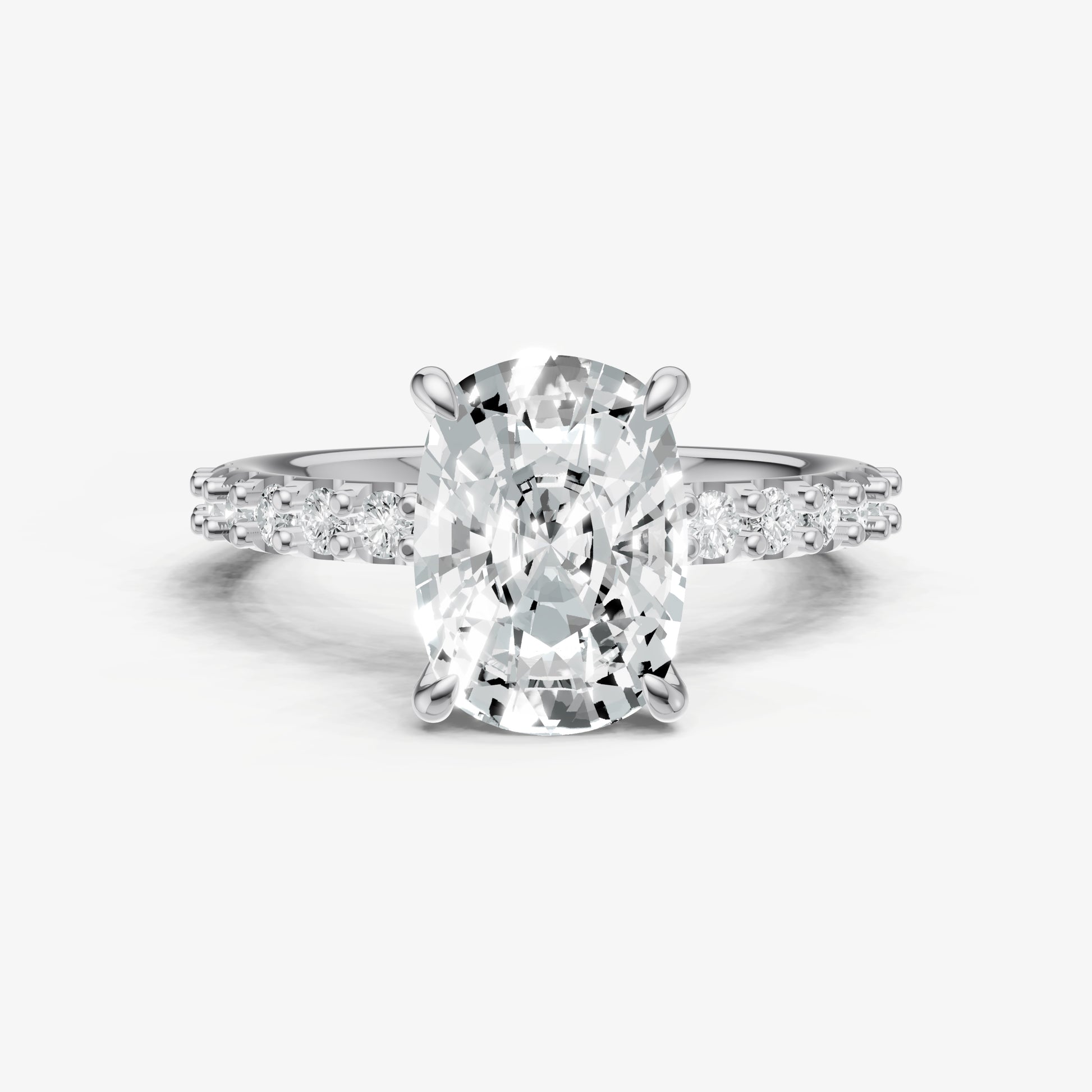 Old Miner 6 Claw Diamond Band Engagement Ring