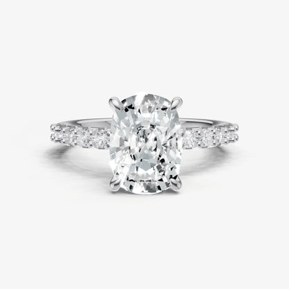 Old Miner 6 Claw Diamond Band Engagement Ring