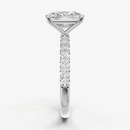 Old Miner 6 Claw Diamond Band Engagement Ring