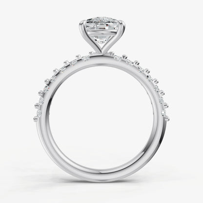 Old Miner 6 Claw Diamond Band Engagement Ring