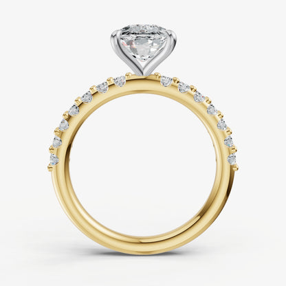 Old Miner 6 Claw Diamond Band Engagement Ring