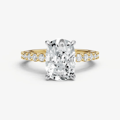 Old Miner 6 Claw Diamond Band Engagement Ring