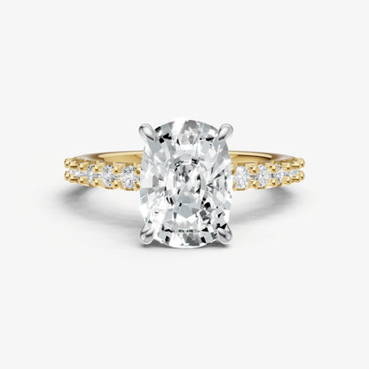 Old Miner 6 Claw Diamond Band Engagement Ring