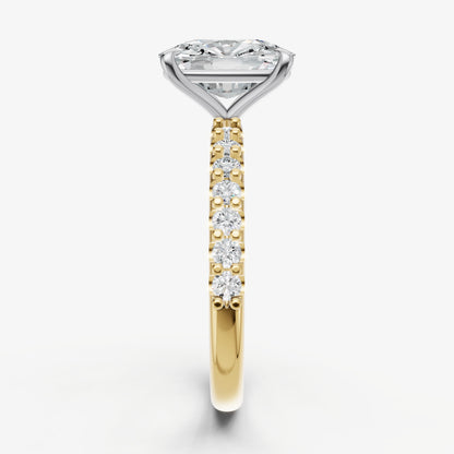 Old Miner 6 Claw Diamond Band Engagement Ring
