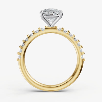 Old Miner 6 Claw Diamond Band Engagement Ring