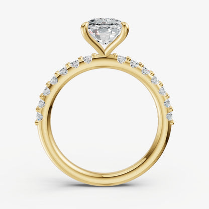 Old Miner 6 Claw Diamond Band Engagement Ring