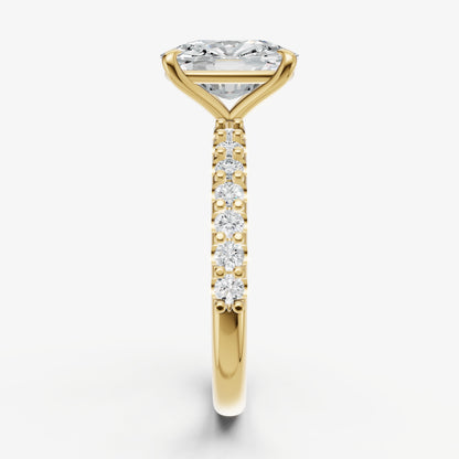 Old Miner 6 Claw Diamond Band Engagement Ring