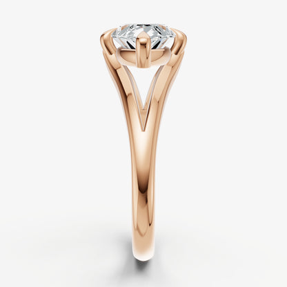 Marquise Split Band Engagement Ring