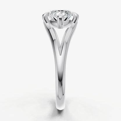 Marquise Split Band Engagement Ring