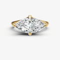 Marquise Split Band Engagement Ring