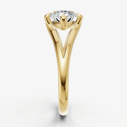 Marquise Split Band Engagement Ring