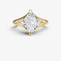 Princess Split Band Engagement Ring