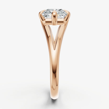 Radiant Split Band Engagement Ring
