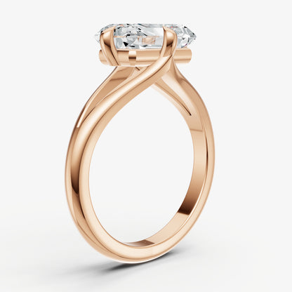 Radiant Split Band Engagement Ring
