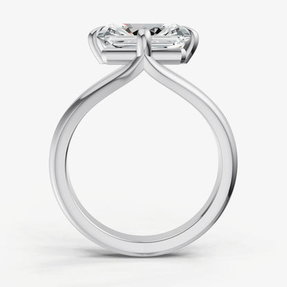 Radiant Split Band Engagement Ring